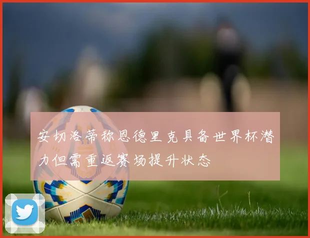 安切洛蒂称恩德里克具备世界杯潜力但需重返赛场提升状态